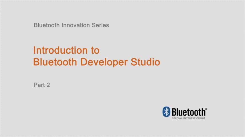 Bluetooth Developer StudioʹƵ2Ƶ
